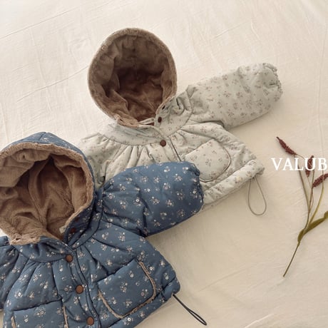 valubebe/76. blan shirring hood jumper 6M-S