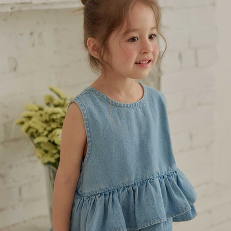 melikey/63. ribbon kangkang sleeveless blouse XS-XL