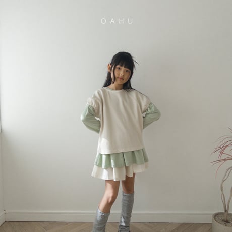 oahu/60. sweet fril T-shirt JS-JXL