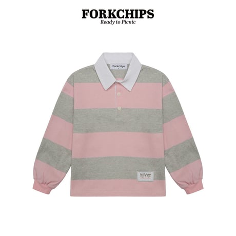 forkchips/30. pastel shirts collar T-shirt JS-JXL