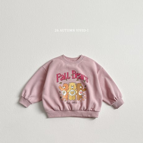 vividi/101. bear man-to-man XS-XL