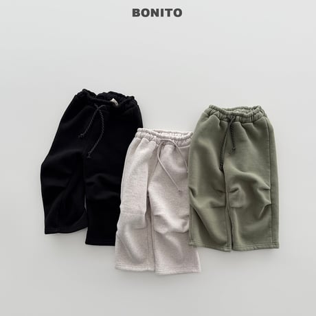 bonito/51. knee pin tuck straight pants 12M-XL