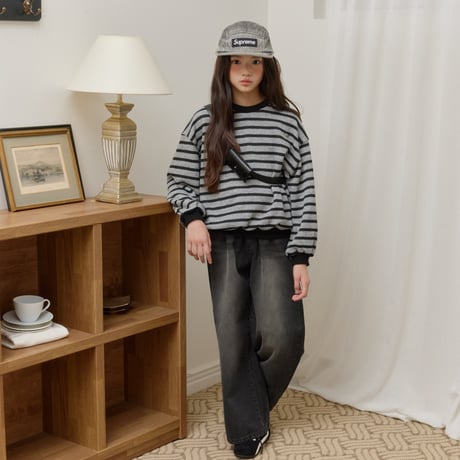 sm2/18. wide denim pants 9-17