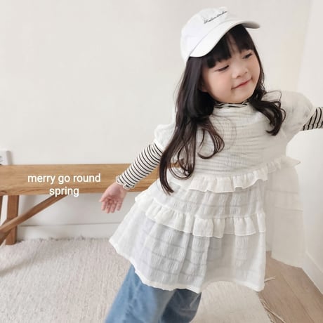 merrygoround/32. sisuru fril blouse XS-2XL