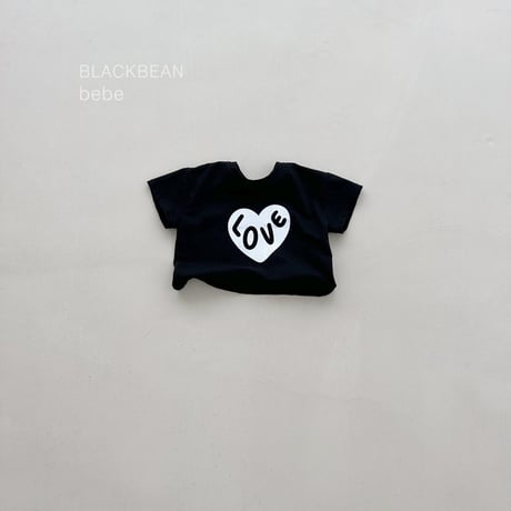 blackbean/23. heart bebe T-shirt S-M