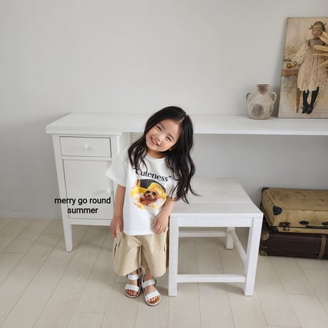 merrygoround/14. summer print T-shirt XS-2XL