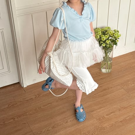 ninibello/47. shirring tutu T-shirt XS-XL