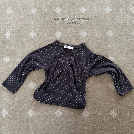 melikey/8. dot shirring T-shirt JS-JM