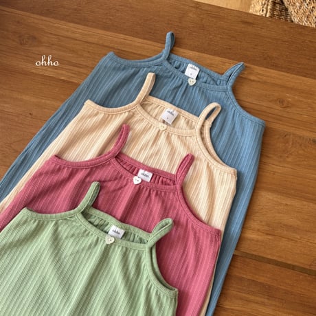 ohho/21. fruit sleeveless one-piece S-2XL
