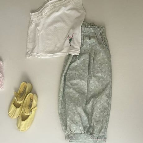 aiai/91. peach shephon flower blouse 90-130