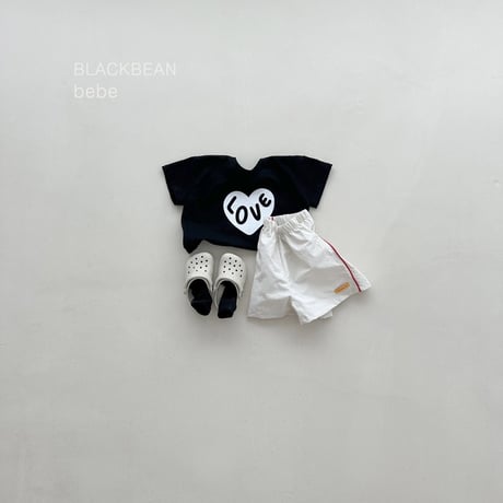 blackbean/23. heart bebe T-shirt S-M