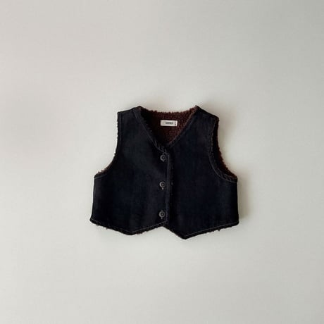 onu/27. dumble denim vest BABY(12M)-XL(6-7Y)