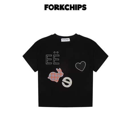 forkchips/67. patch rabbit T-shirt M-XL