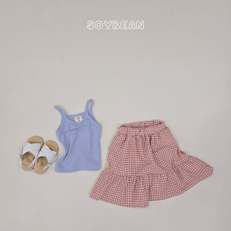 soybean/91. plan sleeveless set skirt XS-XL