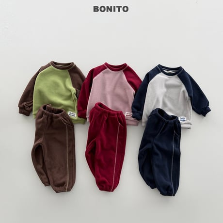 bonito/8. plan ) two ton raglan set JS-JM