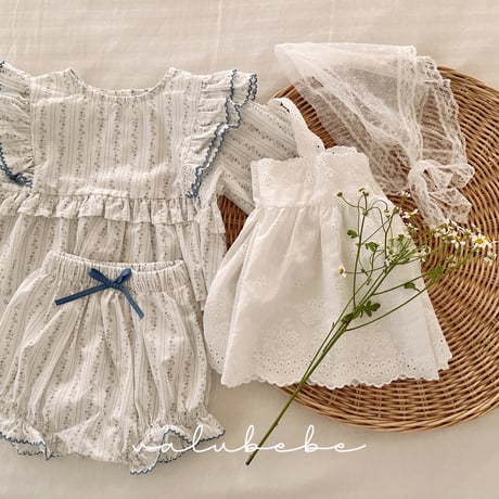 valubebe/67. spring spring rayerd one-piece 6M-S