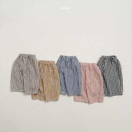 amigo/29. lapping stripe pants XS-XL