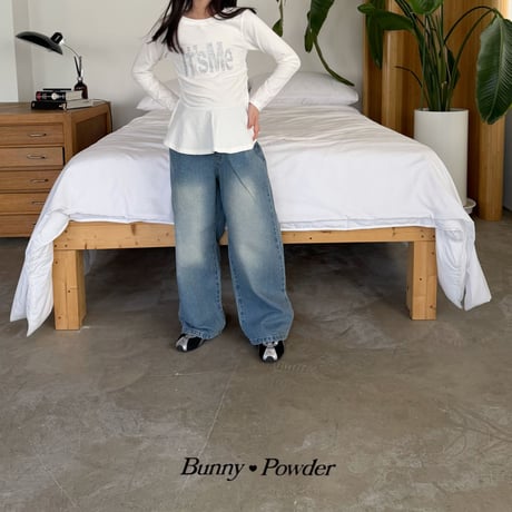 bunnypowder/103. denim pants 2XL-4XL