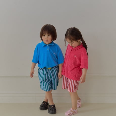hans/11. terry collar T-shirt XS-XL