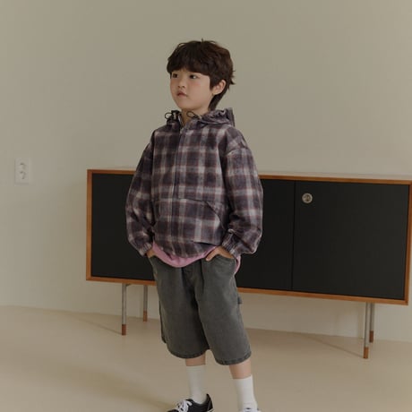 heydo/88. vintage check windbreaker JS-JL