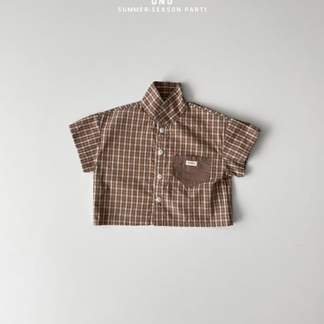 onu/41. summer check shirt XS-XL