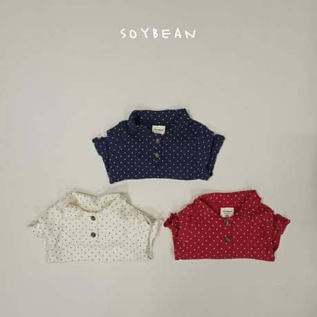 soybean/145. dot fril T-shirt XS-XL