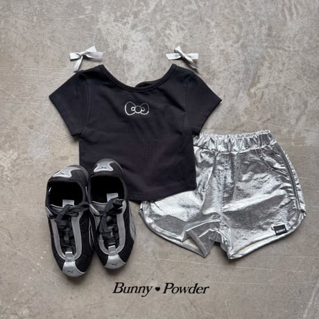 bunnypowder/168. ribbon cubic T-shirt 2XL-4XL