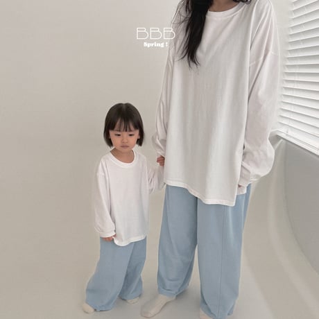 bellabambina/1. adlut plain box T-shirt ADULT