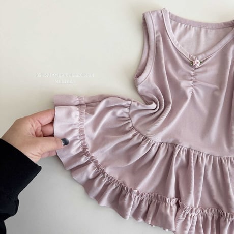 melikey/51. roze fril T sleeveless XS-XL