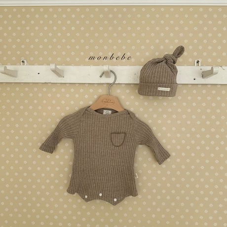 monbebe/33. leo suit ( beanie ) set NEWBORN(0-3M)-S(3-6M)