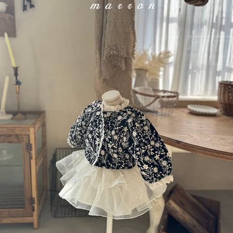 marron/44. flower jacket XS-L