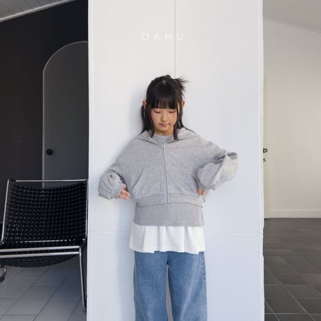 oahu/36. momo short hood zipup JS-JXL