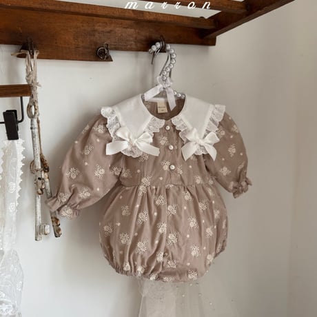 marron/14. peuty ribbon suit 6M-18M