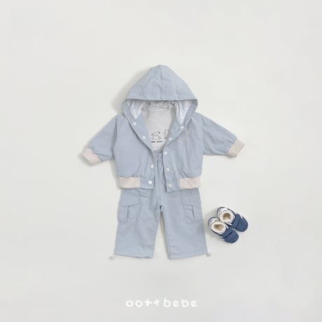 oottbebe/59. teddy hood windbreaker XS(1-2Y)-XL(6-7Y)