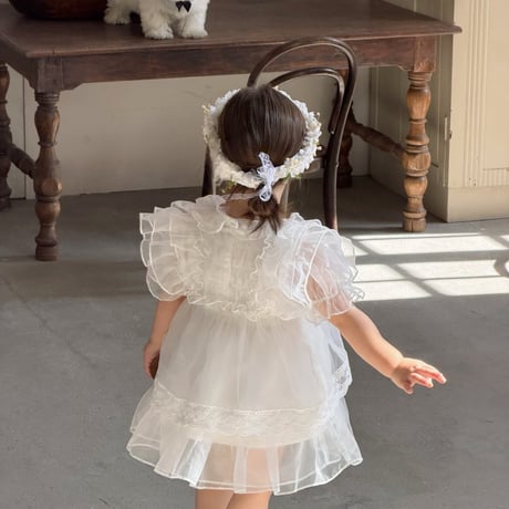aiai/1. white angel syasya cardigan set one-piece S(6M-2Y)-XL(4-5Y)