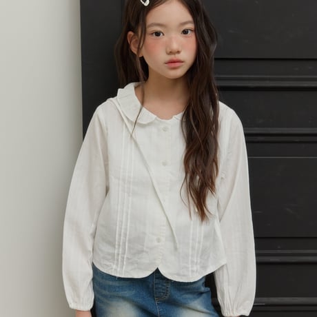sm2/22. pin tuck collar blouse 9-17