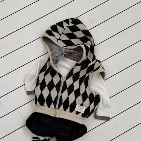 bebeholic/44. dia vest hood S(6-12M)-M(12-18M)