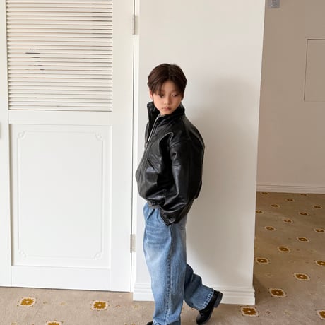 fromi/78. High Neck Leather Jacket? JS-JL