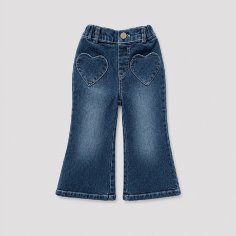 ueo/24. heart denim boots cut S-XL