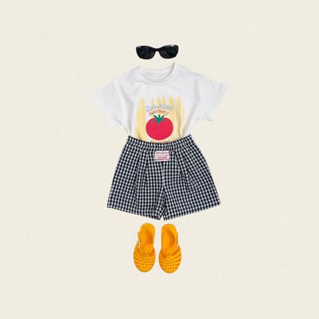 oottbebe/72. baguette check pants XS(1-2Y)-XL(6-7Y)