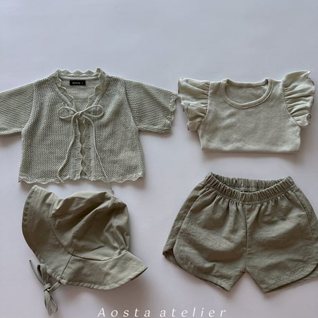aosta/18. Knit Cardigan S(1-2Y)-L(3-5Y)