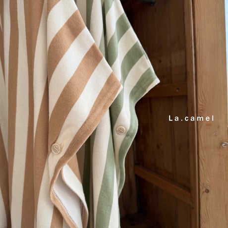 lacamel/33. stripe terry hood S-L