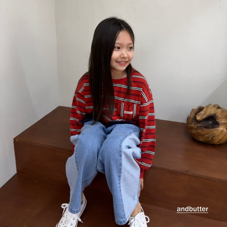 andbutter/74. CurvedDenim Pants JS-JM