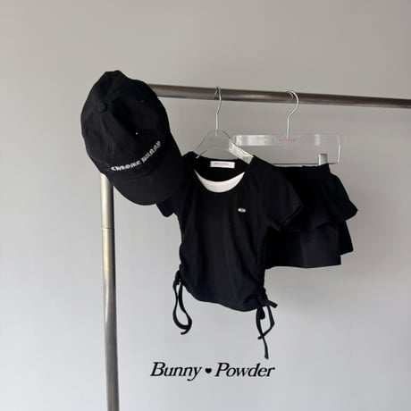 bunnypowder/143. shirring ray T-shirt S-XL