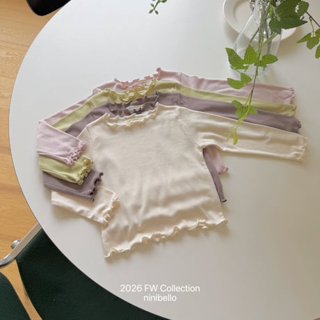 ninibello/6. Soft Frill T-shirt XS-XL