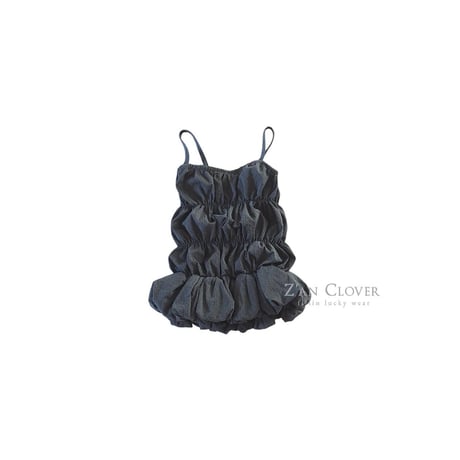 zanclover/42. bubble shirring one-piece 13-19