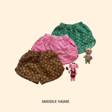 middlename/21. vintage flower digital printing pants S-XL