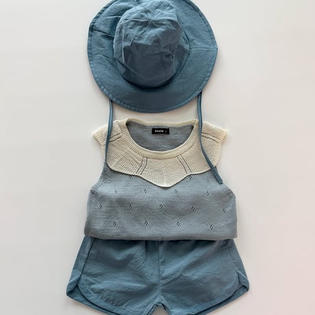 aosta/23. Knit Frill T S(1-2Y)-L(3-5Y)