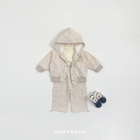 oottbebe/59. teddy hood windbreaker XS(1-2Y)-XL(6-7Y)