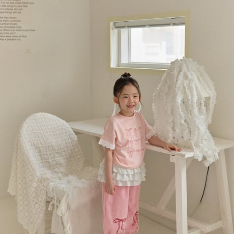 berryberry/25. ribbon half t T-shirt 5-11